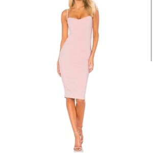 *Worn Once* NOOKIE - Allure Midi Dress in dusty pink